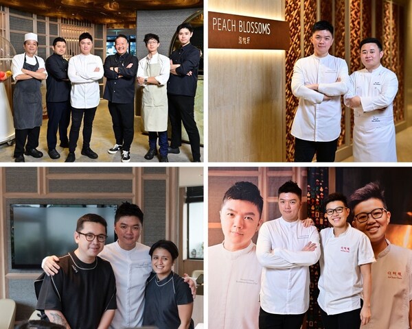 Clockwise: Peach Blossoms' collaborations with some of the region's most progressive restaurants - Goh, Meet the Bund, Ho Lee Fook and Celera.